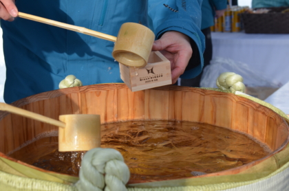 【1/1】元旦の鏡開き＆振舞酒
