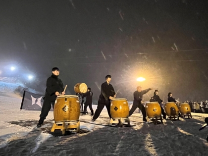 【12/31】1000発の花火と羊蹄太鼓のコラボレーション
